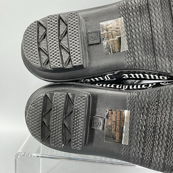 NEW Juicy Couture Women’s Totally Logo Rainboots Black Size 6 - Picture 7 of 10